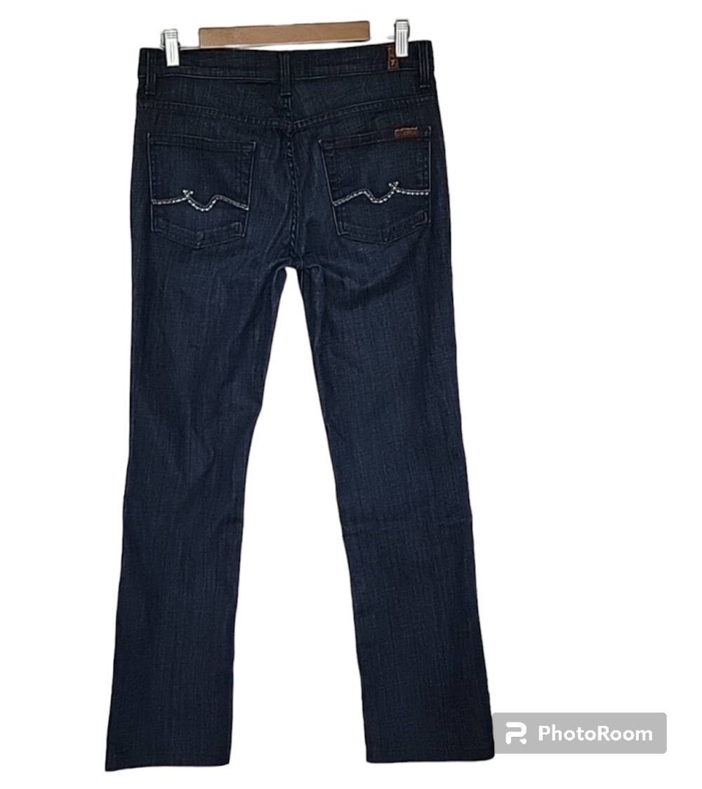 7 for all Mankind High Waist Bootcut Jeweled Pocket Jeans, 29
